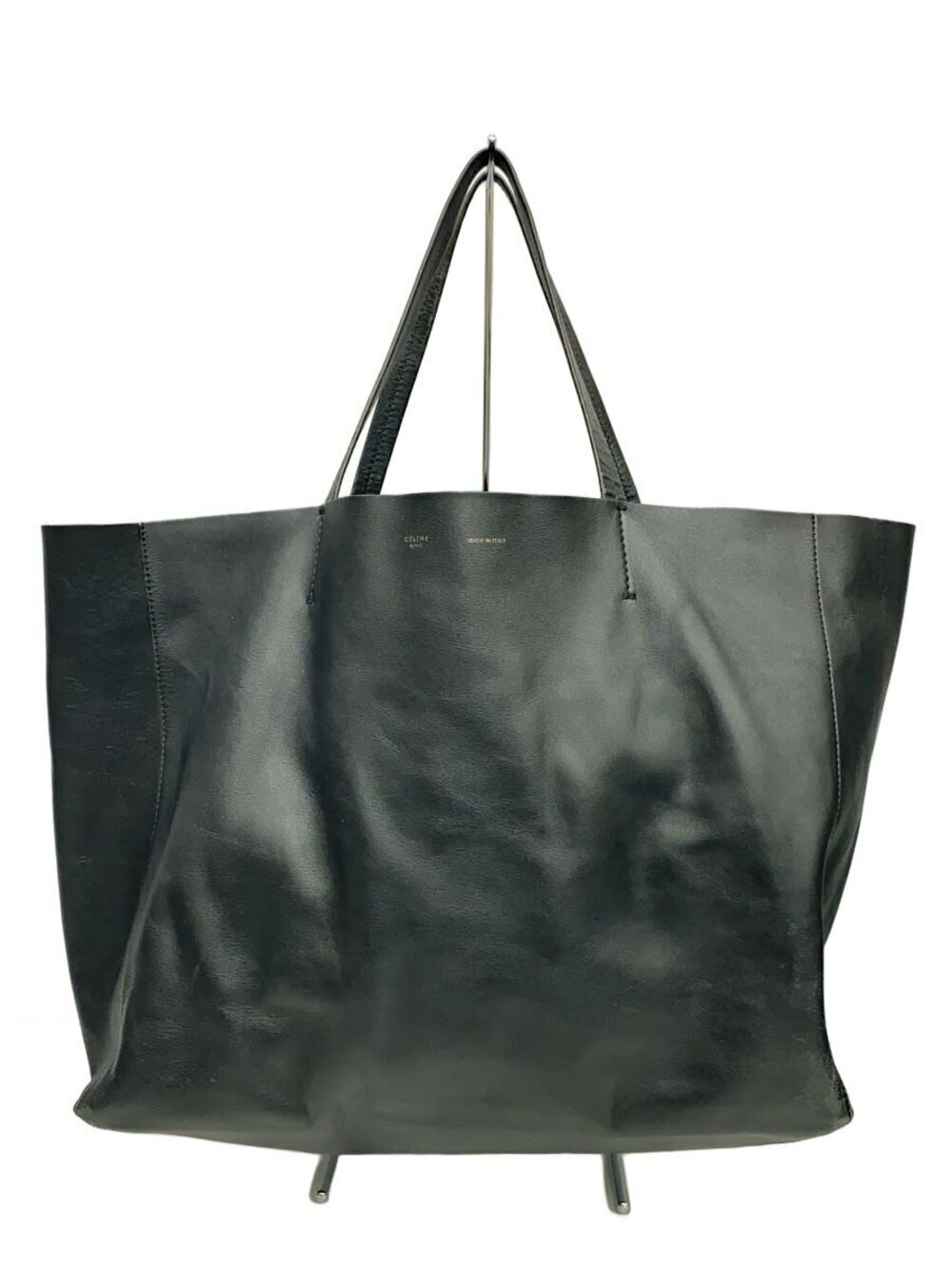 Celine Horizontal Cabas Tote Bag Calfskin Leather Black